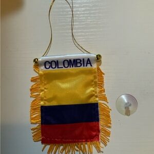 Colombia Mini Flag Banner for the car